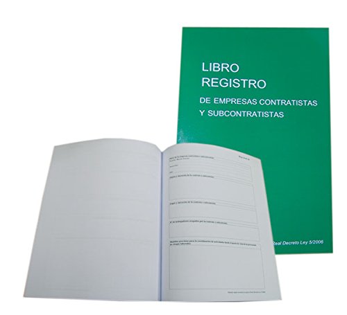 Libro Registro de Empresas Contratistas y Subcontratistas - Castellano